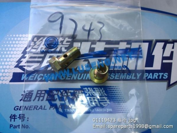 ,01119423 bolt weichai deutz spare parts