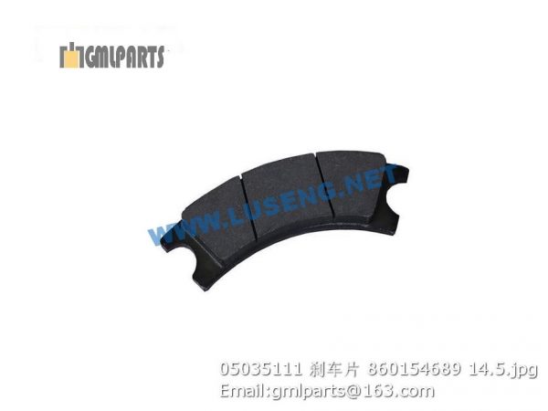 ,860154689 05035111 BRAKE PAD XCMG