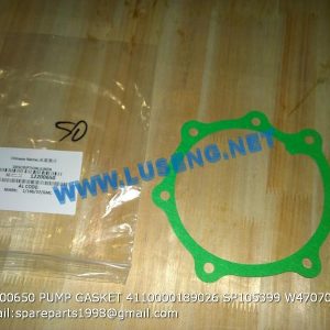 ,12200650 PUMP GASKET 4110000189026 SP105399 W47070168