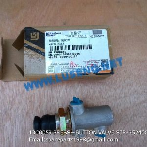 LIUGONG SPARE PARTS,13C0059,BUTTON VALVE,13C0059 BUTTON VALVE LIUGONG SPARE PARTS STR-352400110