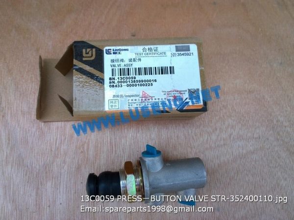 LIUGONG SPARE PARTS,13C0059,BUTTON VALVE,13C0059 BUTTON VALVE LIUGONG SPARE PARTS STR-352400110