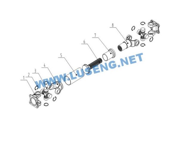 250100113 Z3.4.2 drive shaft xcmg - Image 2
