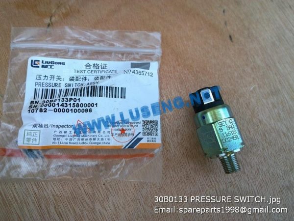 LIUGONG SPARE PARTS,30B0133,PRESSURE SWITCH,30B0133 PRESSURE SWITCH LIUGONG SPARE PARTS 30B0133P01