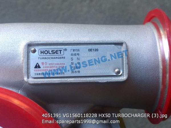 4051391 VG1560118228 HX50 TURBOCHARGER - Image 2