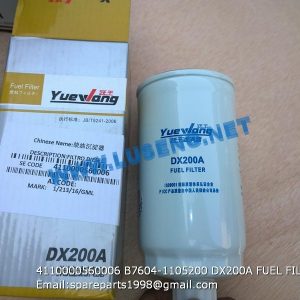 ,4110000560006 B7604-1105200 DX200A FUEL FILTER