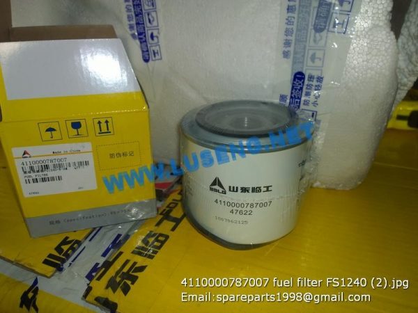 ,4110000787007 fuel filter SDLG EXCAVATOR SPARE PARTS