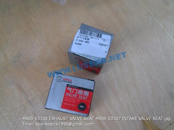 490B-03108 EXHAUST VALVE SEAT 490B-03107 INTAKE VALVE SEAT - Image 3