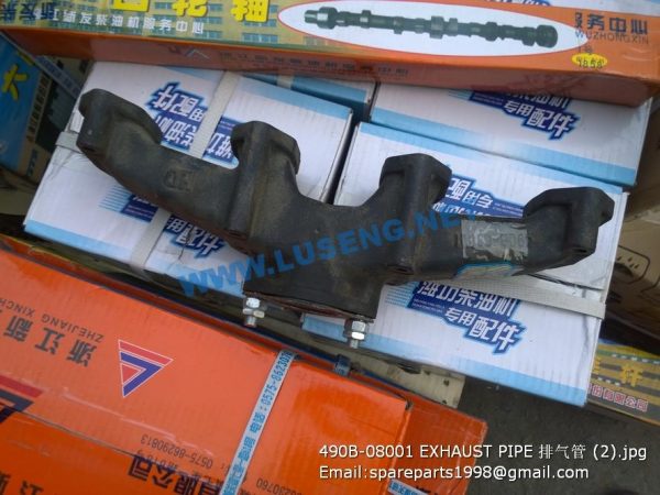 ,490B-08001 EXHAUST PIPE 排气管