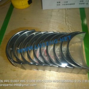 ,495-01006 495-01007 495-01008 495-01009 MAIN BEARING 0.25