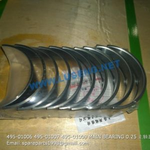 ,495-01006 495-01007 495-01009 MAIN BEARING 0.25