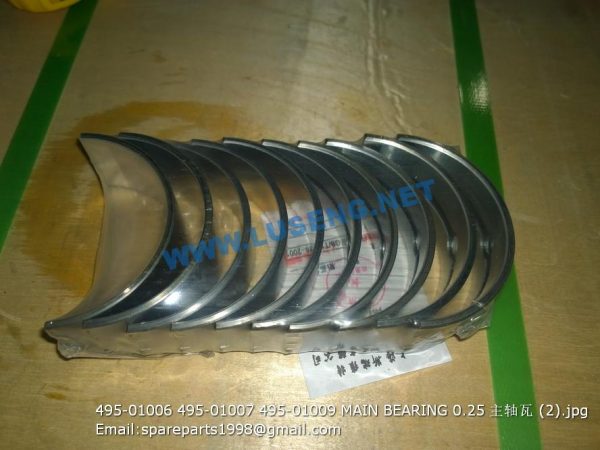 ,495-01006 495-01007 495-01009 MAIN BEARING 0.25