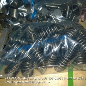 ,495-03013 VALVE SPRING OUT 495-03014 VALVE SPRING IN