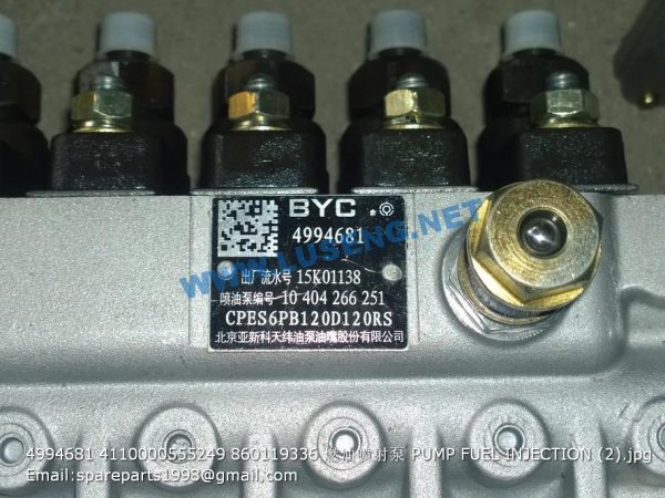 4994681 4110000555249 860119336 PUMP FUEL INJECTION - Image 2