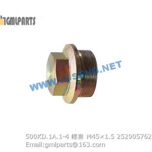 ,252905762 500KD.1A.1-4 XCMG PLUG M45×1.5