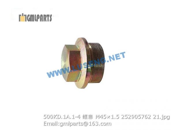 ,252905762 500KD.1A.1-4 XCMG PLUG M45×1.5