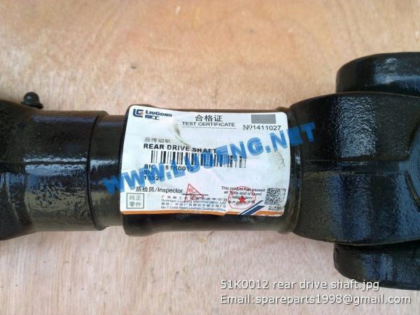 51K0012 REAR DRIVE SHAFT LIUGONG SPARE PARTS 51K0012 - Image 3