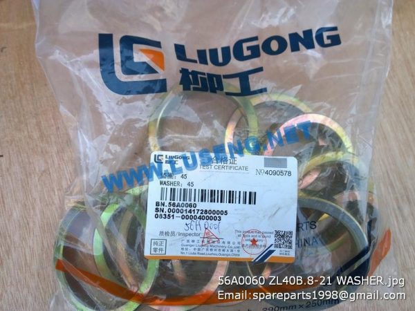 56A0060 ZL40B.8-21 WASHER liugong spare parts - Image 2