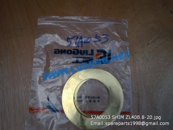 57A0053 SHIM LIUGONG CLG835 CLG836 SPARE PARTS ZL40B.8-20 - Image 2