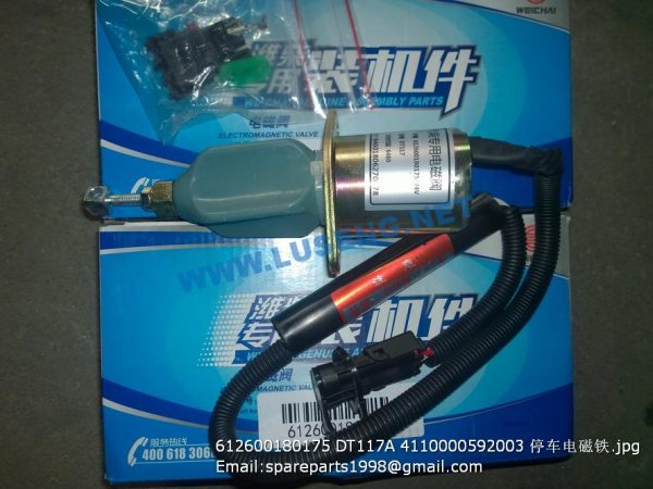 ,612600180175 DT117A 4110000592003 STOP SOLENOID