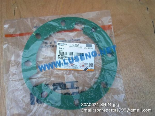 LIUGONG SPARE PARTS,80A0021,GASKET,80A0021 GASKET LIUGONG SPARE PARTS