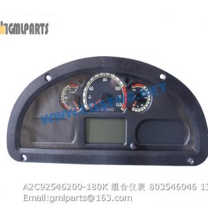 ,803546046 A2C92546200-180K Combination Instrument xcmg lw180k