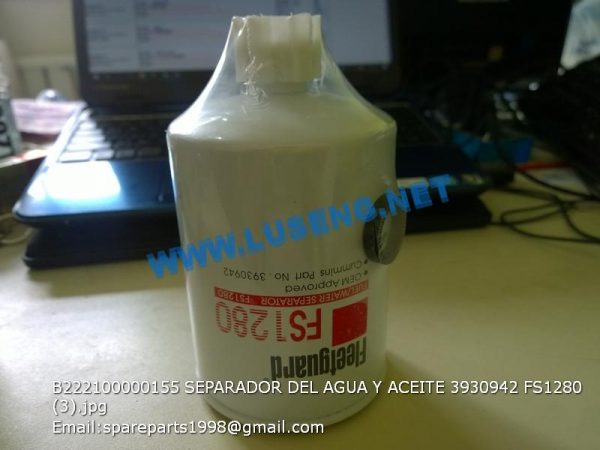 B222100000155 SANY FILTER 3930942 FS1280 - Image 3