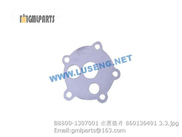 ,860136491 B8800-1307001 water pump gasket yuchai