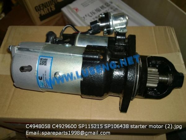 LIUGONG SPARE PARTS,SP106438,START MOTOR,4948058 4929600 SP115215 SP106438 starter motor