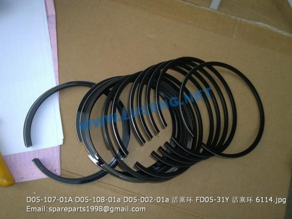 D05-107-01A D05-108-01a D05-002-01a FD05-31Y 4114 PISTON RING - Image 3