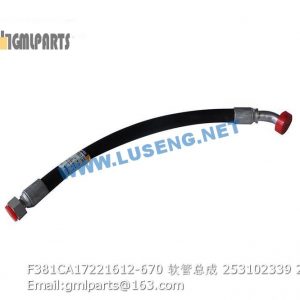 ,253102339 F381CA17221612-670 HOSE ASSY