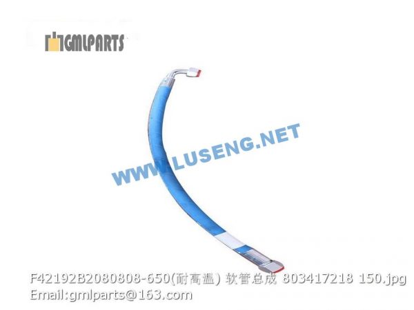 ,803417218 F42192B2080808-650 HOSE XCMG