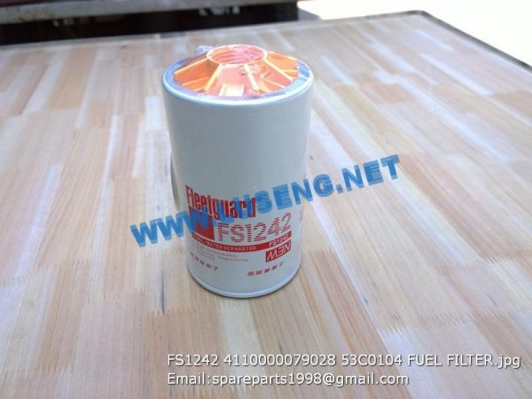 LIUGONG SPARE PARTS,53C0104,FILTER,53C0104 FILTER LIUGONG SPARE PARTS FS1242 4110000079028