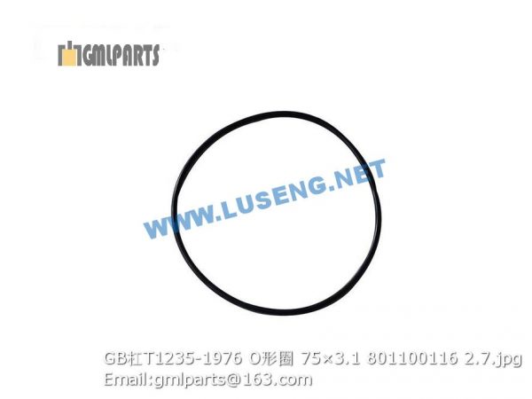,801100116 GB/T1235-1976 O-RING 75×3.1
