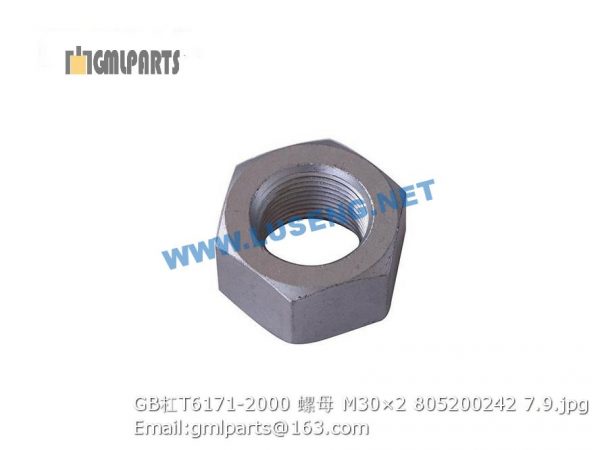 ,805200242 GB/T6171-2000 NUT M30×2
