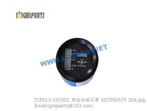 ,803502475 ICE913-243002 OIL PRESSURE METER