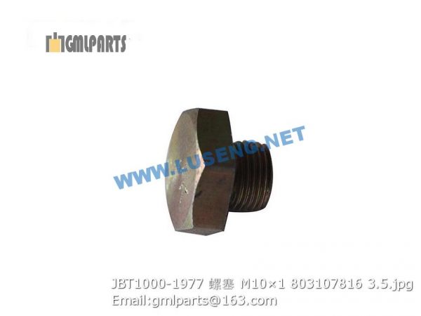 ,803107816 JBT1000-1977 PLUG M10×1