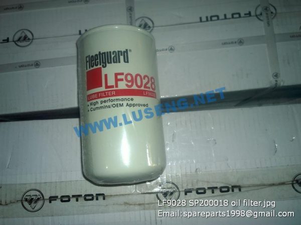 ,LF9028 SP200018 oil filter liugong spare parts