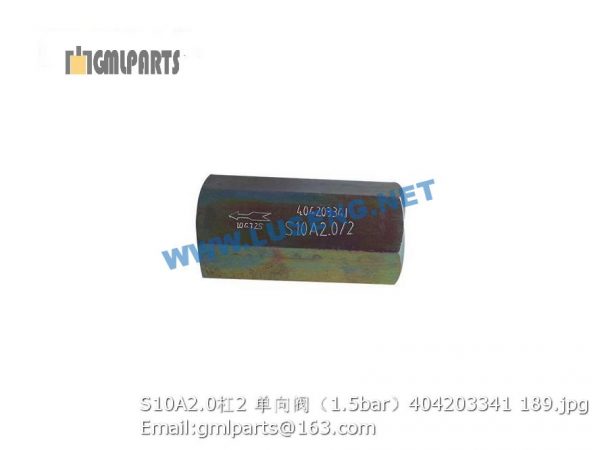 ,404203341 S10A2.0/2 CHECK VALVE 1.5bar