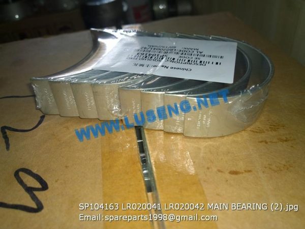 LIUGONG SPARE PARTS,SP104163,MAIN BEARING,SP104163 MAIN BEARING LIUGONG SPARE PARTS LR020041/42 LR020041 LR020042