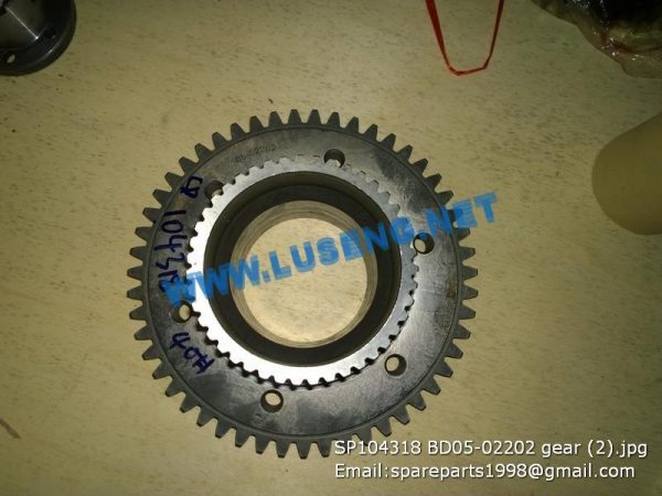SP104318 GEAR LIUGONG SPARE PARTS BD05-02202 - Image 2