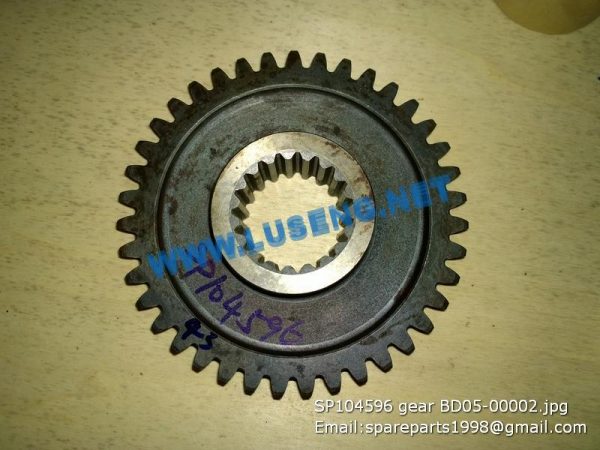 LIUGONG SPARE PARTS,SP104596,GEAR,SP104596 GEAR LIUGONG SPARE PARTS ZL15 BD05-00002