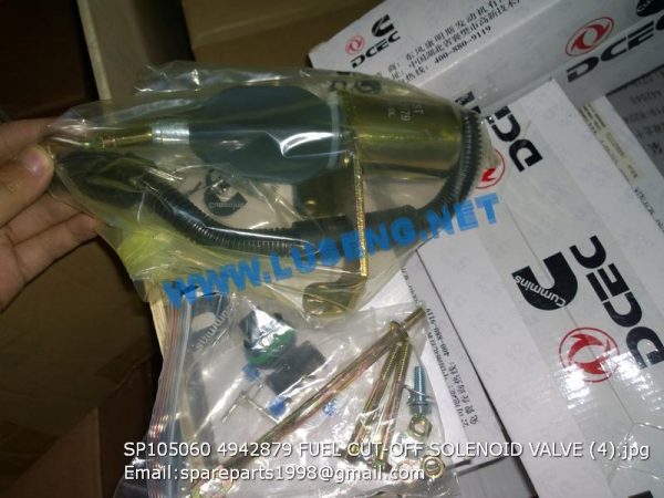 SP105060 FUEL CUT-OFF SOLENOID VALVE LIUGONG SPARE PARTS 4942879 - Image 3