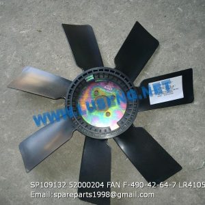 LIUGONG SPARE PARTS,SP109132,FAN,SP109132 FAN LIUGONG SPARE PARTS 52000204 F-490-42-64-7 LR4105