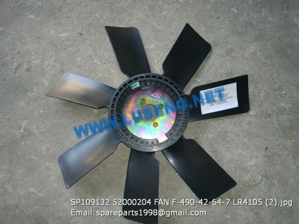 LIUGONG SPARE PARTS,SP109132,FAN,SP109132 FAN LIUGONG SPARE PARTS 52000204 F-490-42-64-7 LR4105