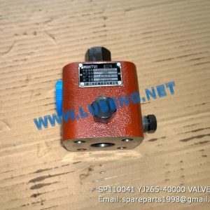 LIUGONG SPARE PARTS,SP110041,VALVE,SP110041 VALVE LIUGONG SPARE PARTS YJ265-40000