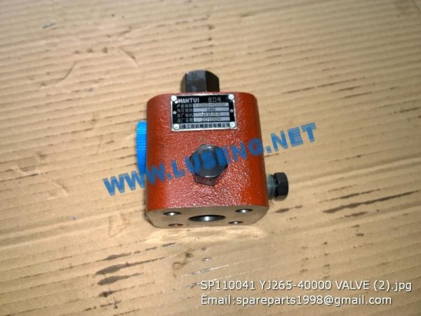 LIUGONG SPARE PARTS,SP110041,VALVE,SP110041 VALVE LIUGONG SPARE PARTS YJ265-40000