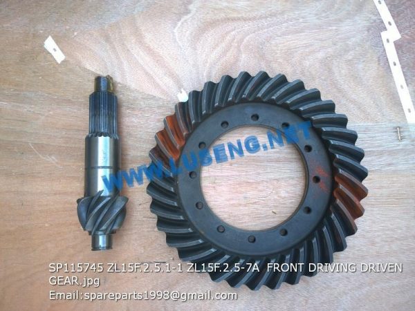 LIUGONG SPARE PARTS,SP115745,FRONT DRIVING/DRIVEN GEAR,SP115745 FRONT DRIVING/DRIVEN GEAR LIUGONG SPARE PARTS ZL15F.2.5.1-1/ZL15F.2.5-7A