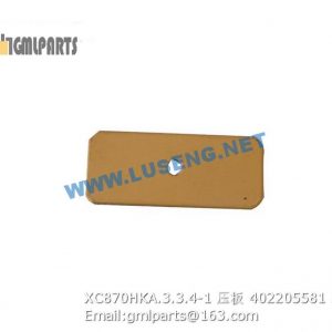 ,402205581 XC870HKA.3.3.4-1 PLATE XCMG