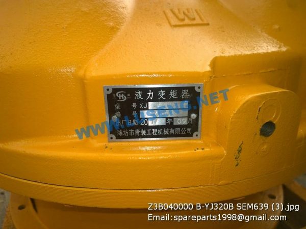 Z3B040000 B-YJ320B SEM639 TORQUE CONVERTER - Image 2