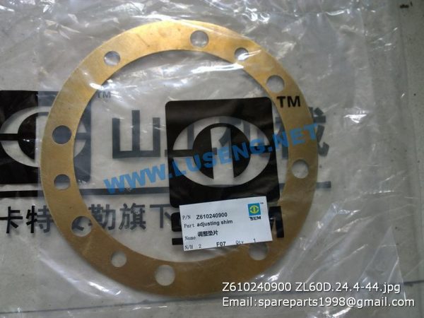 ,Z610240900 ZL60D.24.4-44 SHIM SEM WHEEL LOADER